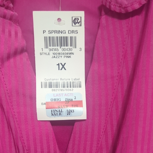 Pink Ruffled Spring Dress - Picture 2 of 4